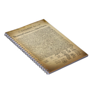 Vintage Declaration of Independence Notebook
