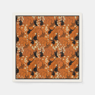 Vintage Deco Monkey Pattern Paper Napkins