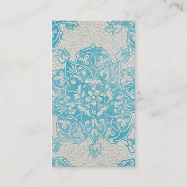 Vintage Deco Star Oil Painting Business Card (Front)