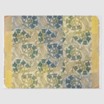 Vintage Deco Torn Paper Floral