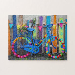 Vintage Decorated Coloured Bicycle Jigsaw Puzzle