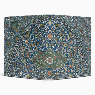 Vintage Decorative Arabesque Floral Pattern Binder