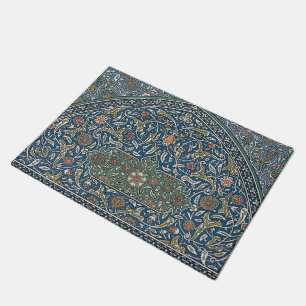 Vintage Decorative Arabesque Floral Pattern Doormat