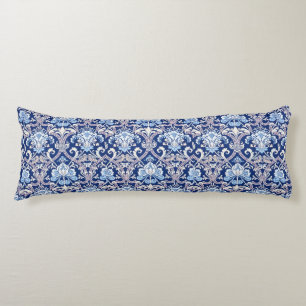 Vintage Decorative Art 19th Century Floral Design  Body Pillow