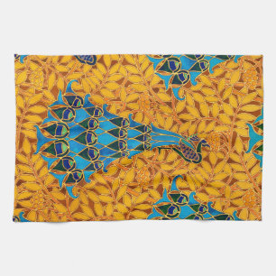 Vintage Decorative Art Nouveau Peacocks and Tree Kitchen Towel