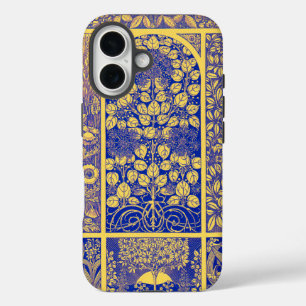 Vintage Decorative Botanical Art Nouveau Pattern iPhone 16 Case