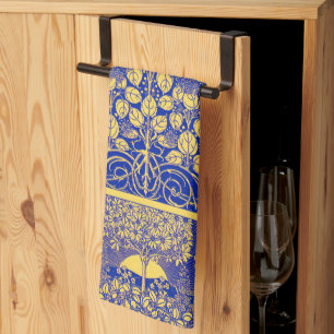 Vintage Decorative Botanical Art Nouveau Pattern Kitchen Towel