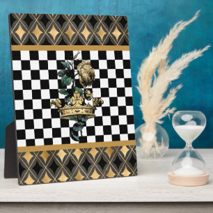 Vintage Decorative Crown & Rose Plaque