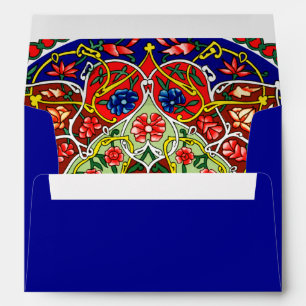 Vintage Decorative Design and Royal Blue Envelopes