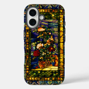 Vintage Decorative Floral Stained Glass iPhone 16 Case