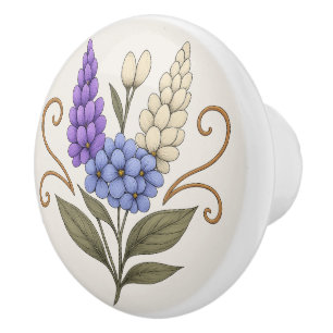 Vintage Decorative Furniture handle Ceramic Knob