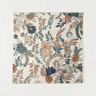 Vintage decorative paisley seamless pattern small tapestry