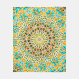 Vintage decorative pattern. Islam, Arabic, Indian, Fleece Blanket