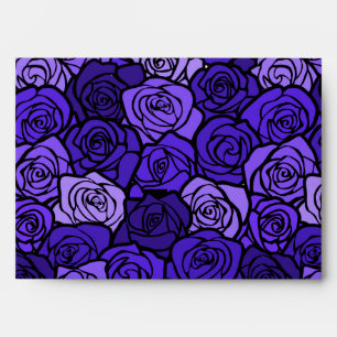 Vintage Deep blue roses Envelope