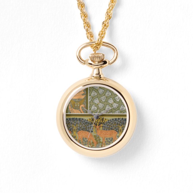 Vintage Deer and Swan Watch (Front)