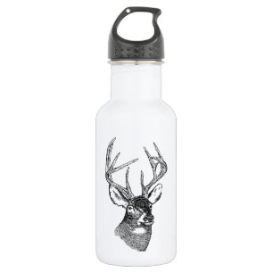 Vintage deer art graphic 532 ml water bottle
