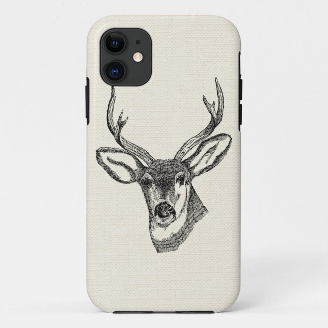 Vintage Deer Case-Mate iPhone Case (Back)
