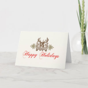 Vintage Deer Head CLassic Holiday