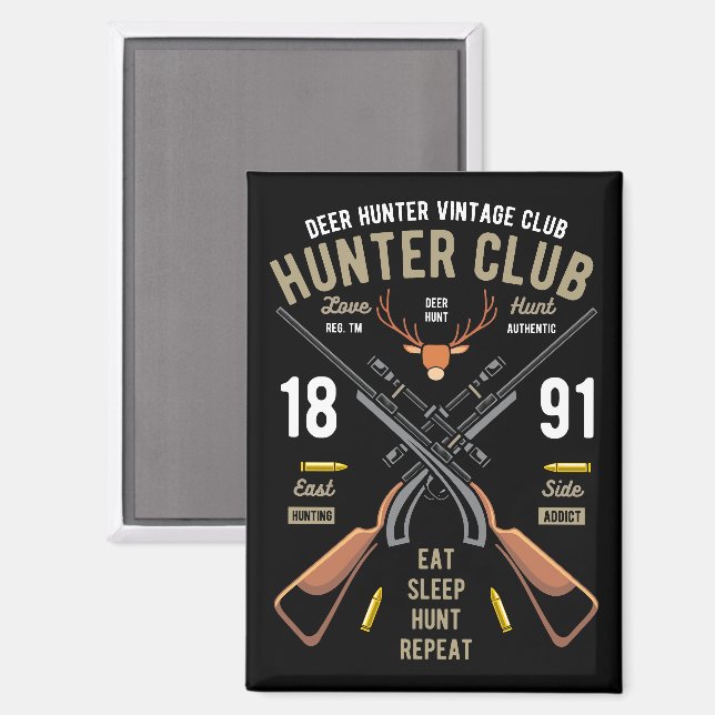 Vintage Deer Hunter   Magnet (Front/Back)