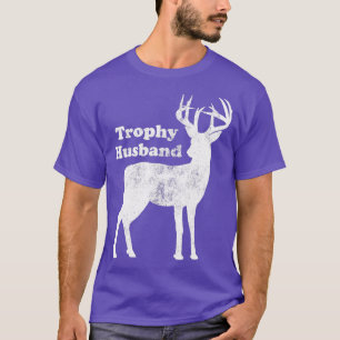 Vintage Deer Hunting Husband Funny Mens Husbands D T-Shirt