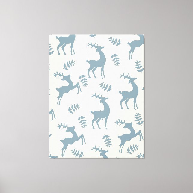 Vintage Deers Canvas Print (Front)