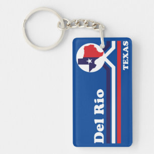 Vintage Del Rio Texas Keychain