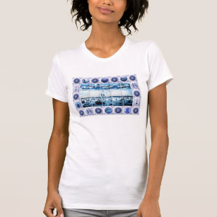 Vintage Delft-Blue-Look/ Delftware Style Holland T-Shirt