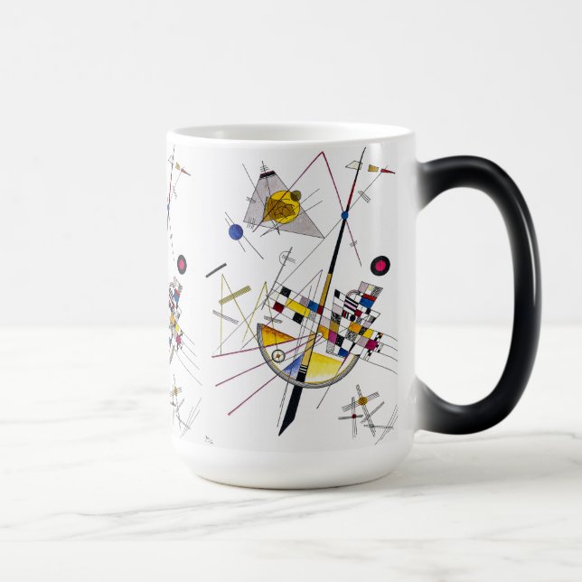 Vintage Delicate Tension #85 -  Kandinsky Art Magic Mug (Right)