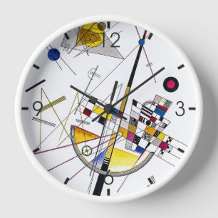 Vintage Delicate Tension #85 -  Kandinsky Cool Art Clock