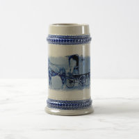 Vintage Delivery Wagon Ceramic Stein