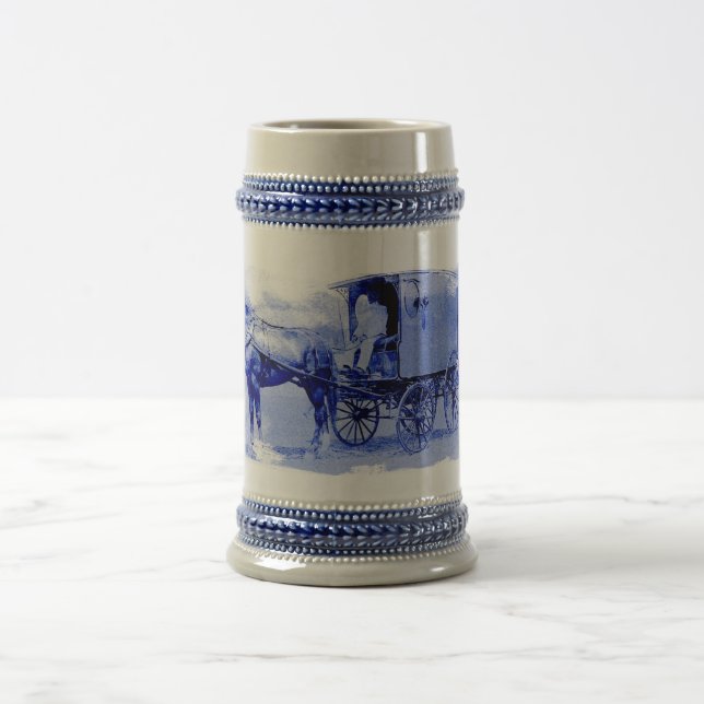 Vintage Delivery Wagon Ceramic Stein (Center)