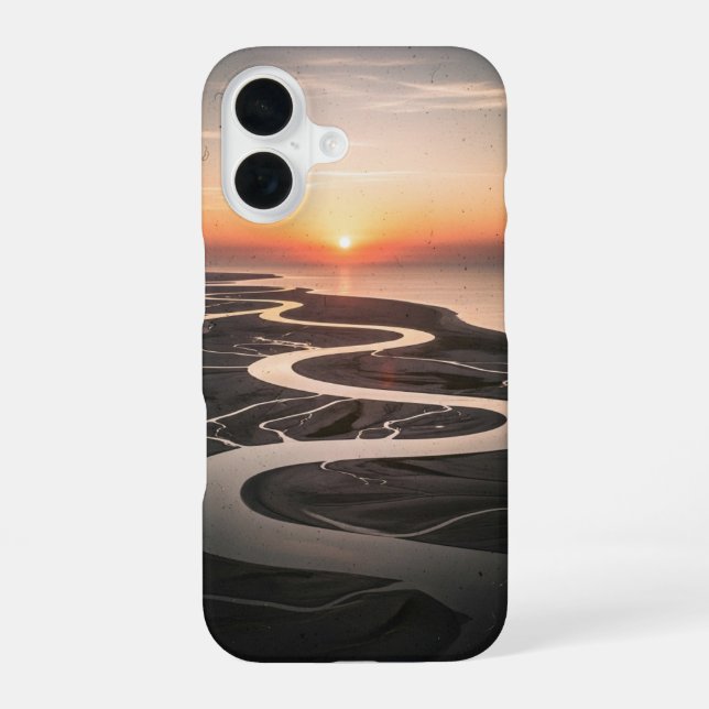 Vintage Delta at Sunset iPhone 16 Case (Back)