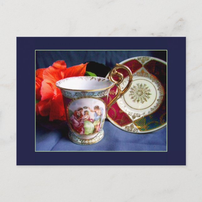 Vintage Demitasse Postcard (Front)