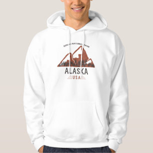 Vintage Denali National Park Alaska Hoodie