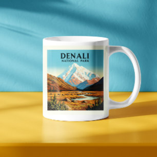 Vintage Denali National Park Coffee Mug