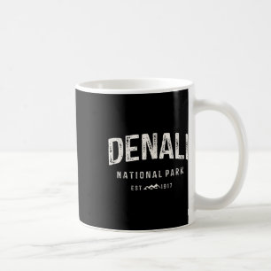 Vintage Denali National Park Mountains Nature Retr Coffee Mug