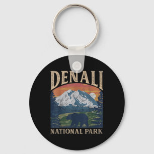 Vintage Denali National Park Retro Mount For Men W Keychain