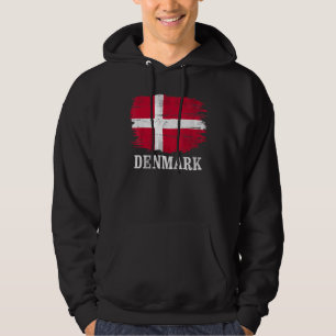 Vintage Denmark Flag For Danish   Hoodie