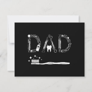 Vintage Dentist Dad Father Grandpa Father's Day Me Invitation