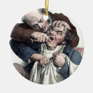 Vintage Dentist Tooth Extraction Ceramic Ornament