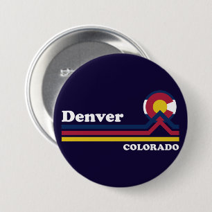 Vintage Denver Colorado 3 Inch Round Button