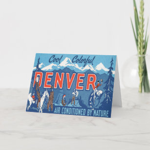 Vintage Denver Colorado Card