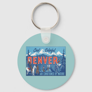 Vintage Denver Colorado Keychain