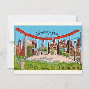 Vintage Denver Colorado Postcard