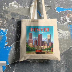 Vintage Denver Colorado Tote Bag