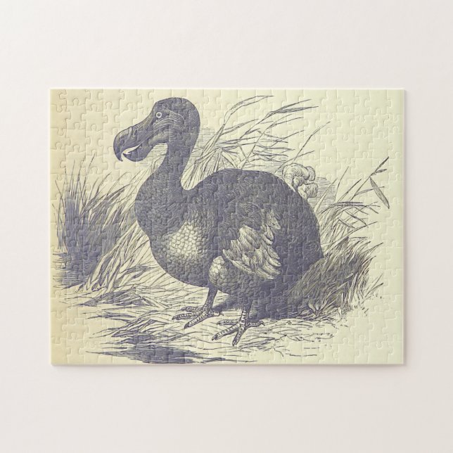 Vintage Depiction of a Dodo Bird Puzzle (Horizontal)
