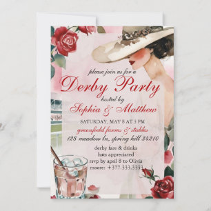 Vintage Derby Horse Racing Party Invitation 2026 