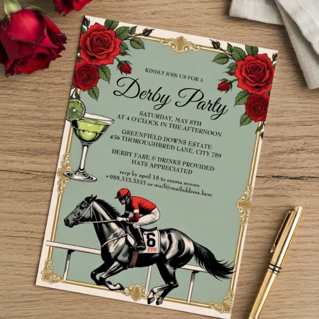 Vintage Derby Horse Racing Party Invitation 2026 (Creator Uploaded)