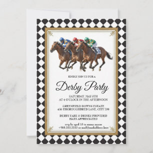 Vintage Derby Horse Racing Party Invitation 2026
