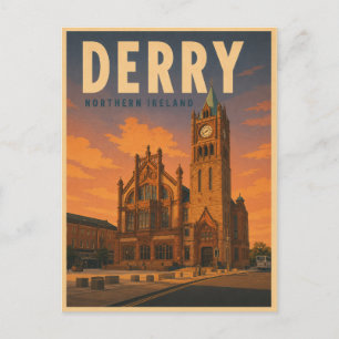 Vintage Derry Northen Ireland gifts and souvenirs Postcard